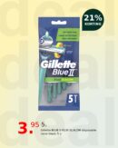 Gillette BLUE II PLUS SLALOM disposable razor blade 5 u